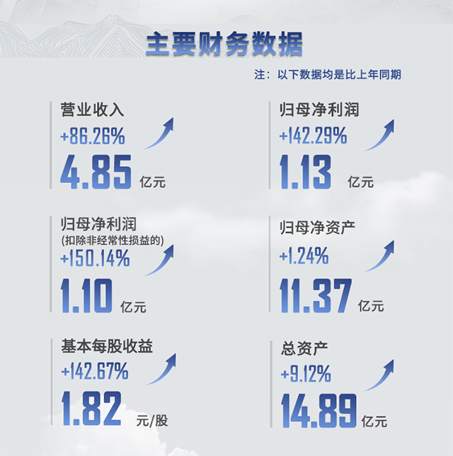 2021年pp电子半年报主要财务数据